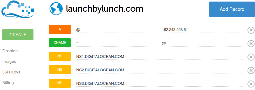 DigitalOcean DNS